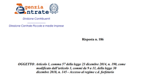 Regime forfettario, sindaci e revisori esclusi