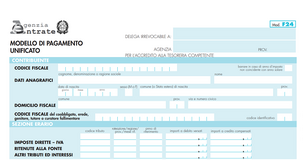 Modello F24 allargato a concessioni governative e tasse scolastiche