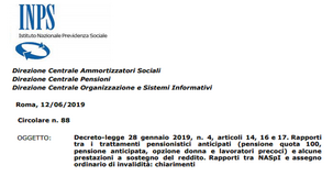 Pensione anticipata, quota 100 e Naspi sono compatibili? L'INPS chiarisce 
