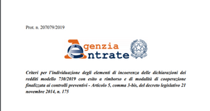 Rimborso Irpef modello 730/2019: controllo e blocco in caso di modifiche alla precompilata