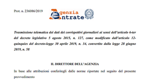 Scontrino elettronico, pronte le modalità di invio dei corrispettivi telematici 