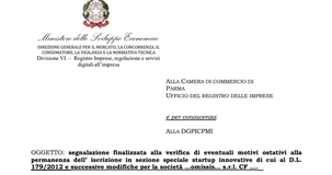 Startup innovative identiche: iscrizione con riserva nella sezione speciale 