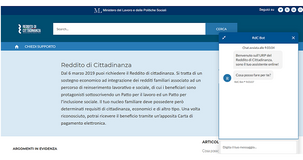 Reddito di cittadinanza: come funziona? Sul sito ufficiale risponde la chatbot