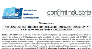 Fattura elettronica differita: possibile retrodatare la data operazione. Chiarimenti ANC e Confimi