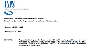 Bonus asilo nido 2019, nuovi servizi INPS per modificare i mesi richiesti