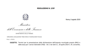 La scadenza della dichiarazione Tari resta al 30 giugno, cambia solo per Imu e Tasi