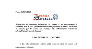 Evasione, controlli sulle società: nuova sperimentazione per l'analisi del rischio