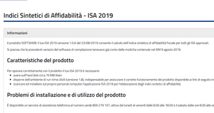 ISA 2019, sesto aggiornamento del software dell'Agenzia delle Entrate