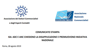 ISA 2019: ANC e ADC chiedono la mobilitazione nazionale per la disapplicazione