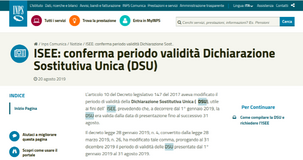 Scadenza ISEE: dal 2019 la DSU ha validità fino al 31 dicembre