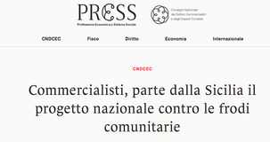 Parte dalla Sicilia il progetto dei commercialisti contro le frodi comunitarie