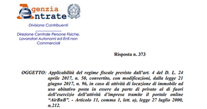 Cedolare secca locazioni brevi anche per l'affitto di più appartamenti