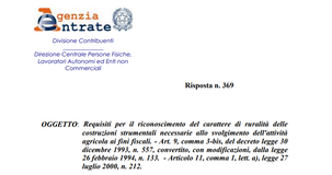 Immobili strumentali all'attività agricola: i requisiti necessari