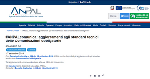 Comunicazioni obbligatorie, dal 5 novembre nuovi standard tecnici