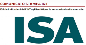 ISA: le indicazioni dell'INT agli iscritti per le annotazioni sulle anomalie