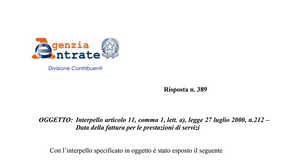 Fattura elettronica differita: istruzioni delle Entrate sulla data di emissione