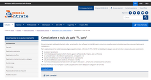 Registrazione contratto d'affitto online tramite RLI Web 