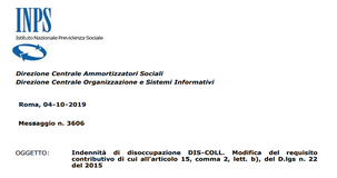 DisColl, disoccupazione collaboratori: novità INPS sui requisiti per fare domanda