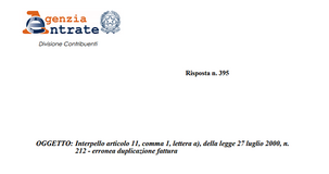 Doppio invio fattura elettronica: è il SdI a “cancellare” l'errore 