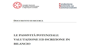 FNC e CNDCEC, passività potenziali: valutazione e iscrizione bilancio