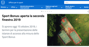 Sport Bonus 2019 seconda finestra: come funziona l'accesso al credito d'imposta