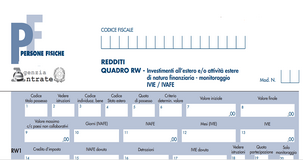 Obbligo RW anche per la disponibilità di beni all'estero