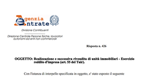 Vendita di un immobile e tassazione del reddito di impresa sulla plusvalenza