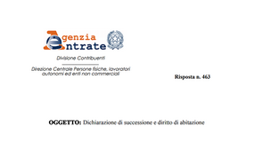 Dichiarazione di successione, va incluso il diritto di abitazione del convivente? 