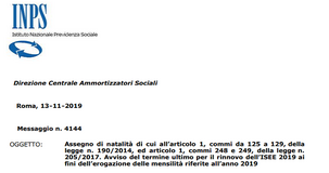 Bonus bebè, rinnovo ISEE entro il 31 dicembre 2019 per non perderlo 