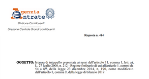 Regime forfettario e contratto misto: via libera dell'AdE per i consulenti finanziari