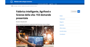 Fabbrica intelligente, Agrifood e Scienze della vita: risorse esaurite in un giorno