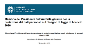 Lotta all'evasione fiscale VS privacy nella Legge di Bilancio: l'allarme del Garante 