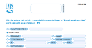 Quota 100: dichiarazione dei redditi obbligatoria