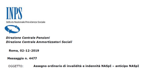 Naspi e assegno di invalidità, l'INPS su sospensione e ripristino