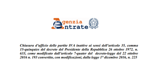 Partita IVA inattiva: l'Agenzia delle Entrate avvia la chiusura d'ufficio 