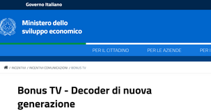 Bonus TV e decoder, pronto il modulo di domanda e la procedura di registrazione