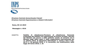 Reddito di cittadinanza stranieri: istruzioni INPS sui documenti necessari