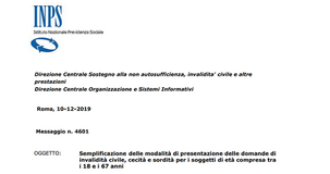 Domanda di invalidità INPS, dal 10 dicembre novità sulle procedure