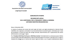Revisori dei conti enti locali, cambia la nomina del presidente: critiche da ADC e ANC