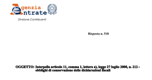 Conservazione dichiarazioni fiscali in formato analogico o digitale: le istruzioni delle Entrate