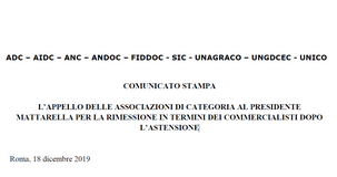 Modelli F24 inviati dopo lo sciopero: i commercialisti scrivono a Mattarella