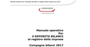 Bilancio 2017: guida Camera di Commercio e Unioncamere