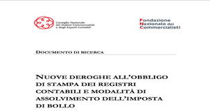 Stop all'obbligo di stampa dei registri contabili: le indicazioni della FNC