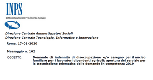 Domanda disoccupazione e ANF, servizio online per lavoratori agricoli