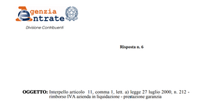 Credito iva e gruppi societari: i requisiti per prestare idonea garanzia