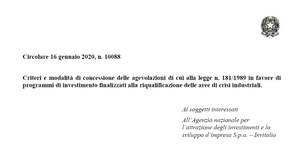 Agevolazioni PMI e reti di impresa, i criteri MISE per le aree di crisi industriale 