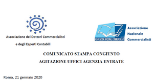 Agitazione Agenzia delle Entrate: ADC e ANC condividono le motivazioni
