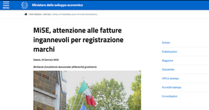 Fatture false in arrivo via mail, truffa sulla registrazione dei marchi: l'allarme MISE