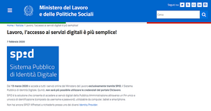 SPID sostituisce le credenziali Cliclavoro: novità posticipata per coronavirus