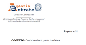 Partita IVA chiusa e crediti ereditari: chi deve emettere fattura?